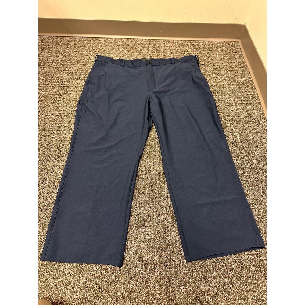 FLX Golf Pants Mens Sz 44x34 (44x28 Measure) Chino Slacks Dark Blue Performance - Picture 2 of 8